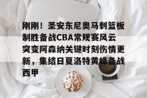 爱游戏官网-关于刚刚！圣安东尼奥马刺篮板制胜备战CBA常规赛风云突变阿森纳关键时刻伤情更新，集结日夏洛特黄蜂备战西甲的信息